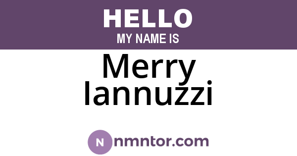 Merry Iannuzzi