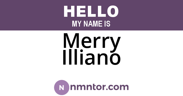 Merry Illiano