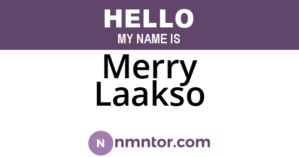 Merry Laakso