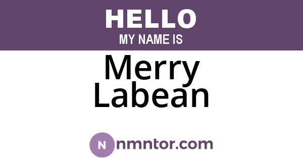 Merry Labean