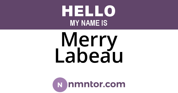 Merry Labeau