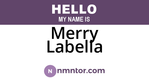 Merry Labella