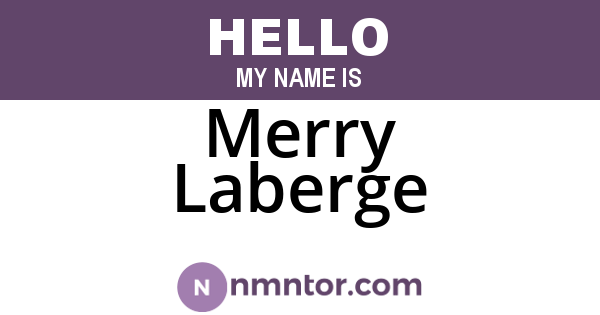 Merry Laberge