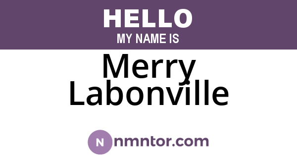 Merry Labonville