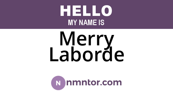 Merry Laborde