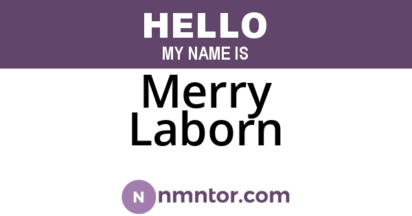 Merry Laborn