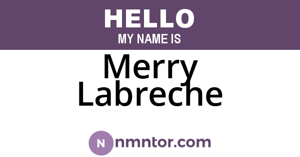 Merry Labreche