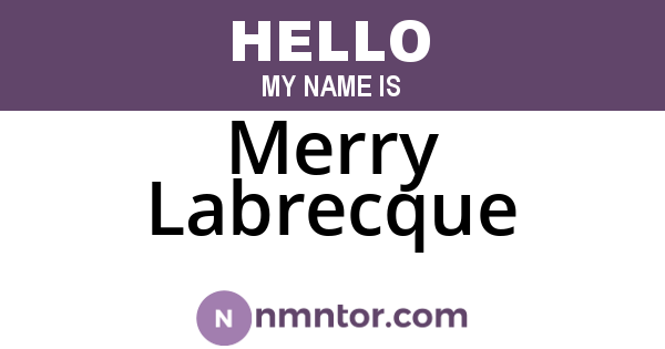 Merry Labrecque