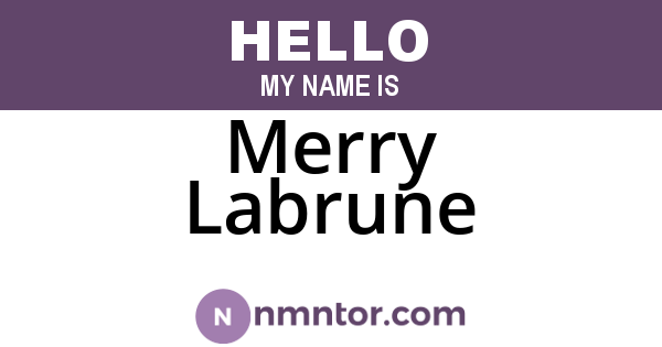 Merry Labrune