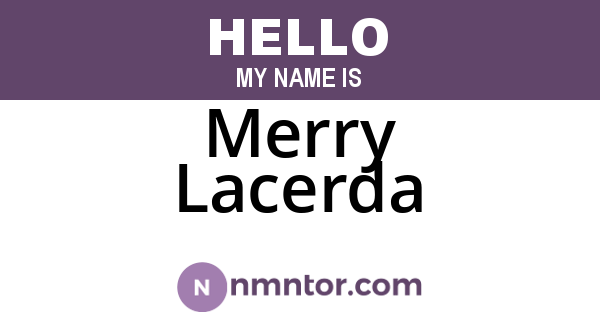 Merry Lacerda