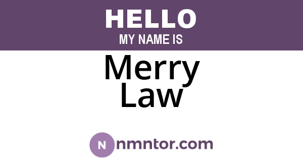 Merry Law