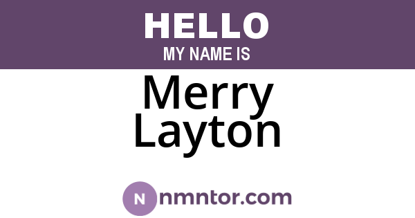 Merry Layton