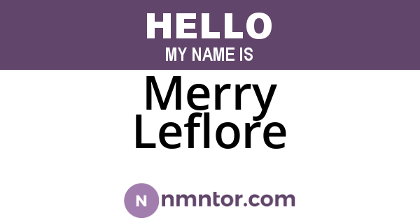 Merry Leflore