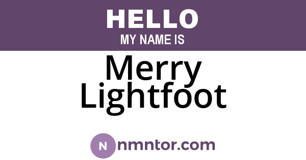 Merry Lightfoot