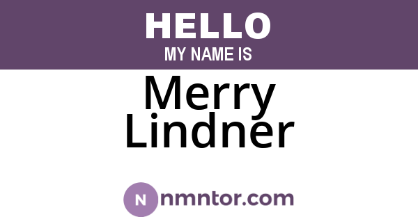 Merry Lindner