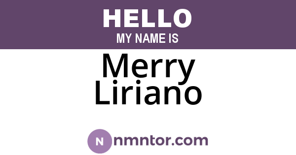 Merry Liriano