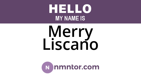 Merry Liscano