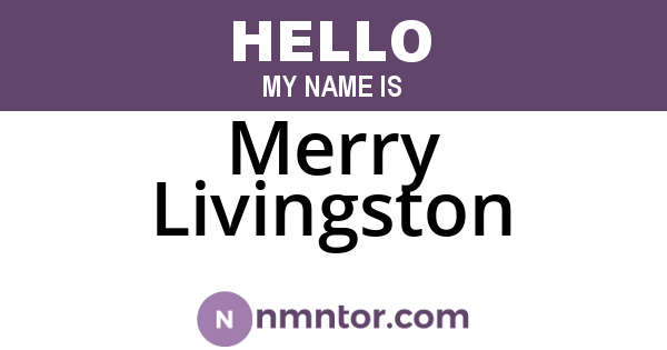 Merry Livingston