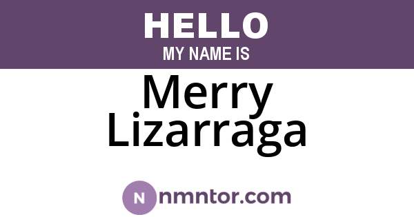 Merry Lizarraga