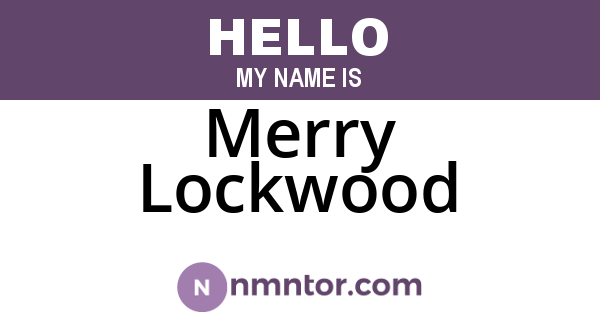 Merry Lockwood