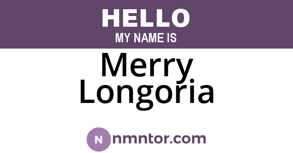 Merry Longoria