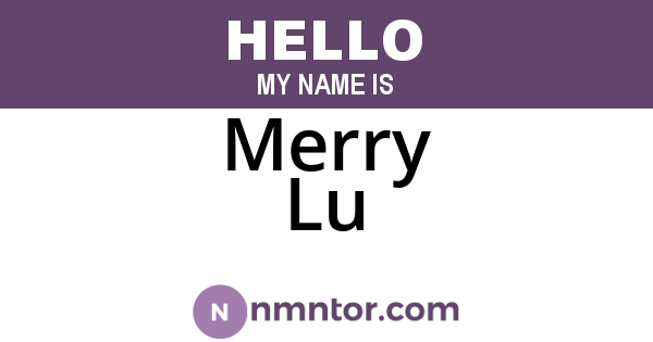 Merry Lu
