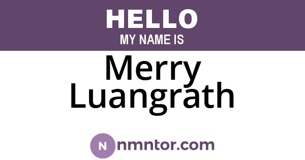 Merry Luangrath