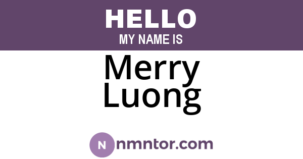 Merry Luong
