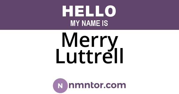 Merry Luttrell