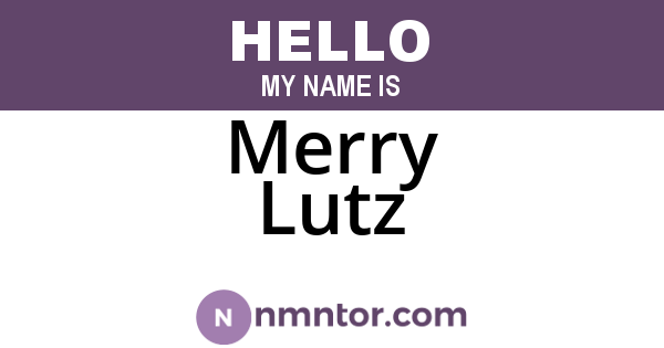 Merry Lutz
