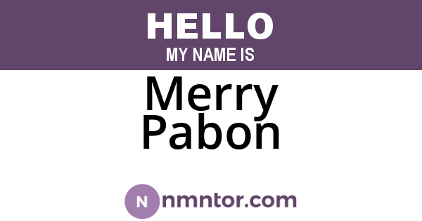 Merry Pabon