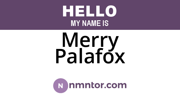 Merry Palafox