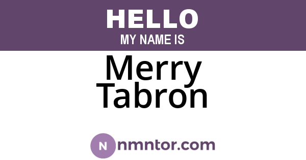 Merry Tabron
