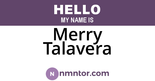 Merry Talavera