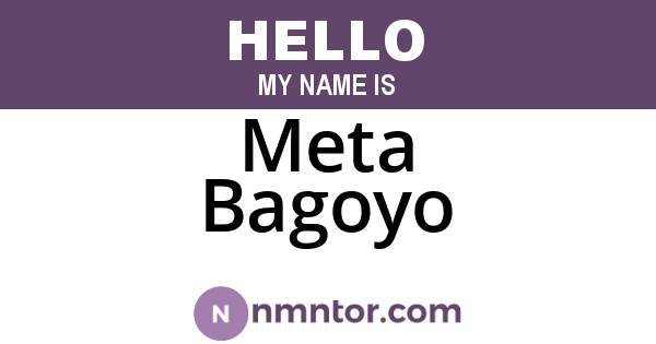 Meta Bagoyo