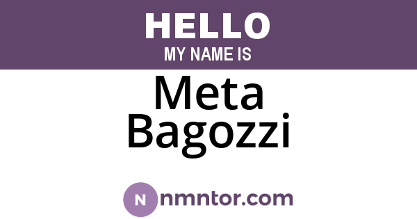 Meta Bagozzi