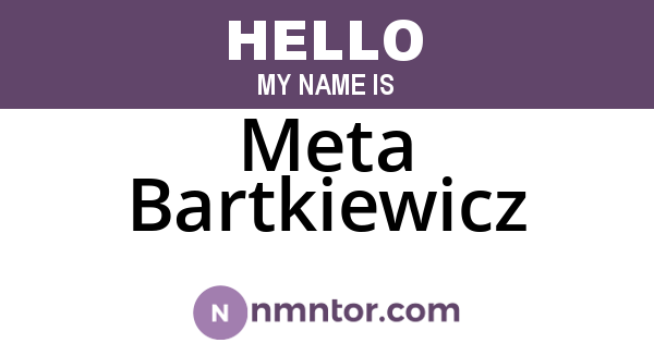 Meta Bartkiewicz