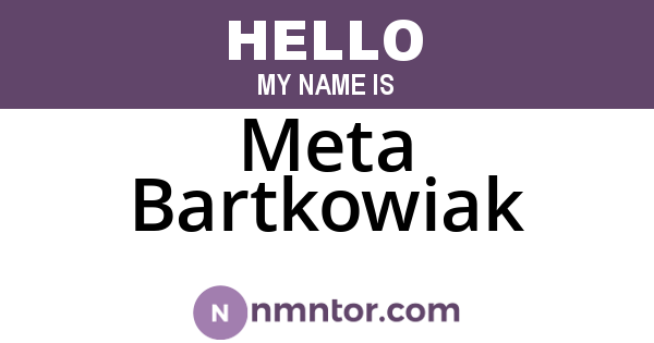 Meta Bartkowiak