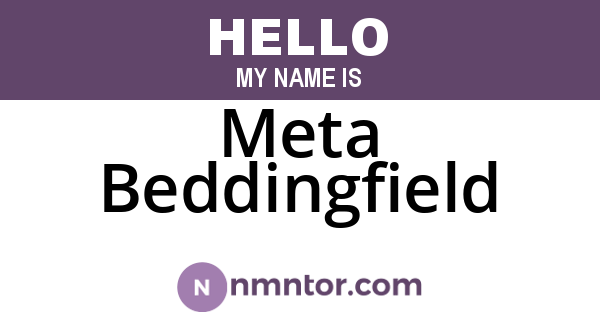 Meta Beddingfield