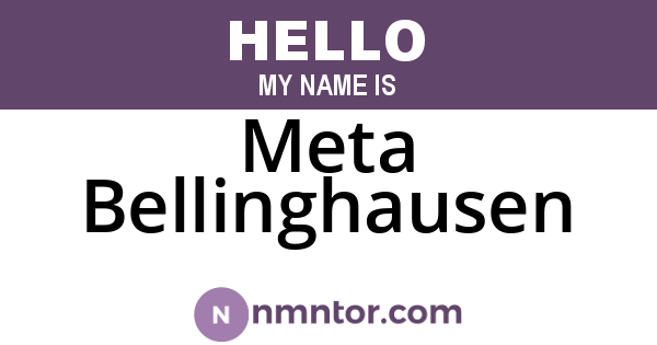 Meta Bellinghausen