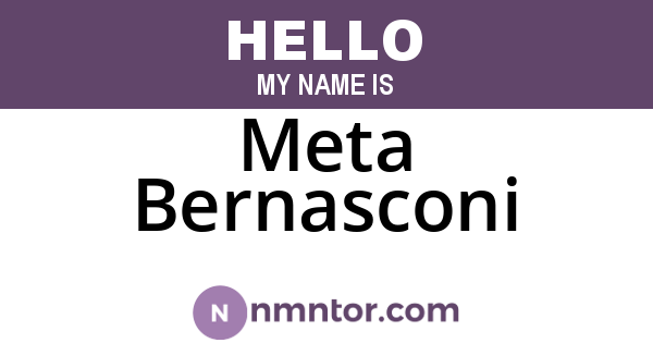 Meta Bernasconi