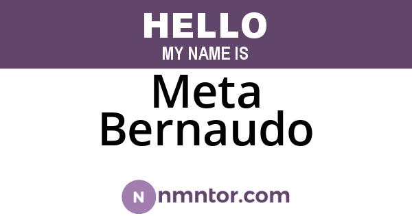 Meta Bernaudo