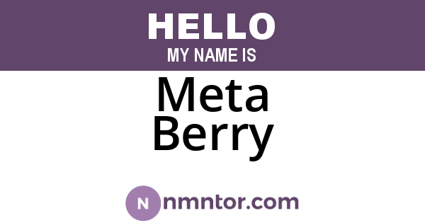 Meta Berry