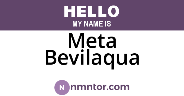 Meta Bevilaqua