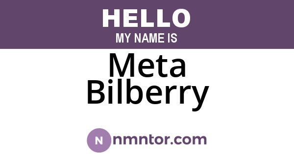 Meta Bilberry