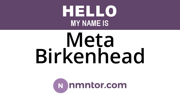 Meta Birkenhead