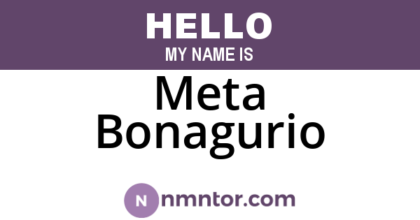 Meta Bonagurio