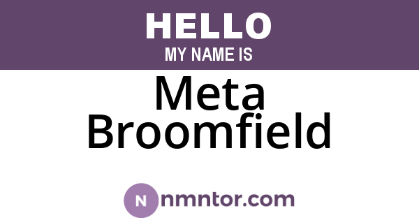 Meta Broomfield