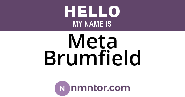 Meta Brumfield