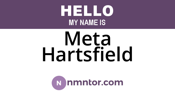 Meta Hartsfield